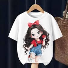 printed girl t shirt 220gsm
